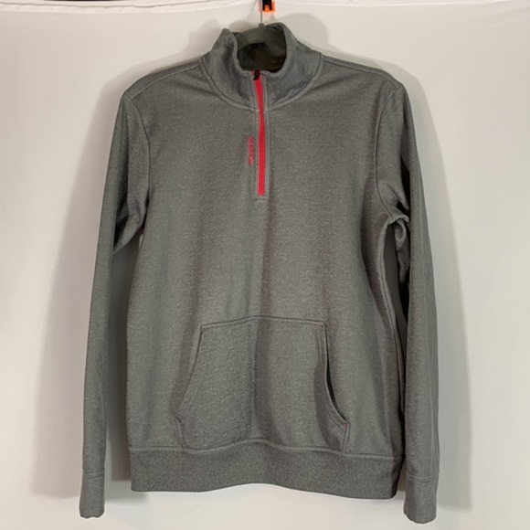 Reebok Grey & Pink Half Zip Sweater - Picture 1 of 10